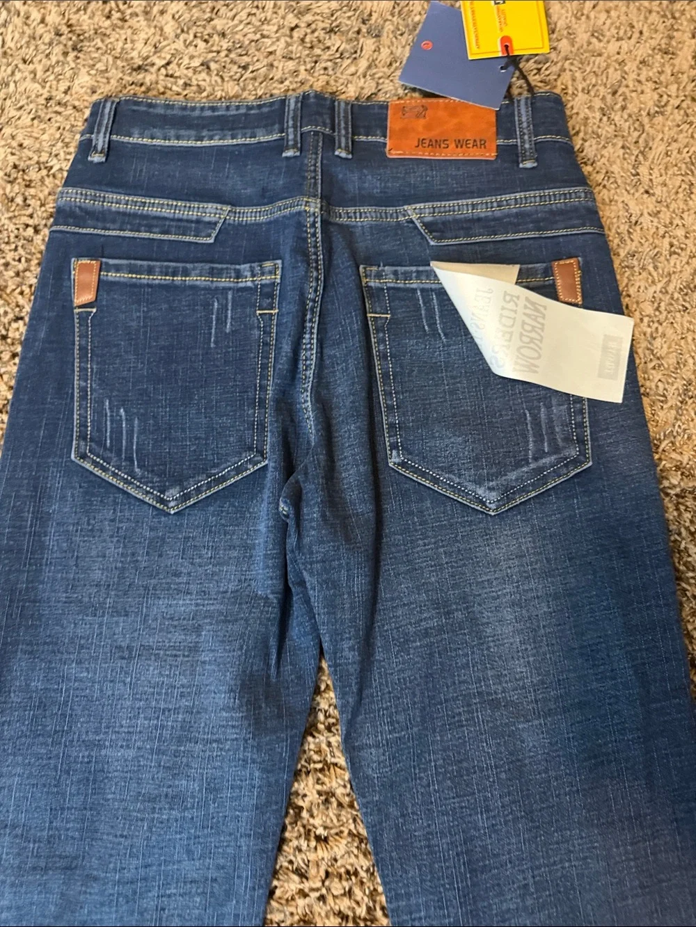 NWT-Riders Narrow #816 Men’s Dark Blue Denim Jeans, Size Small/28
